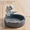 Resin Ashtray silver astronaut