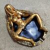 Resin Ashtray Woman In Bathtub