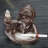 Retro Resin Ashtray man smoking with cigarette