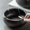 Round Large Ceramic Ashtray Retro For Four Cigarettes