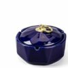 saphire blue Ceramic Ashtray With Lid