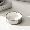 Silver Ceramic Ashtray