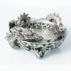 silver dragon Ashtray office decoration