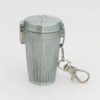 silver trash can pocket ashtray