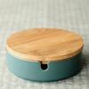Simple Large Ceramic Ashtray With Cover - Windproof