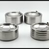 Simple Stainless Steel Outdoor Ashtray With Lid