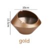 Size Of Modern Golden Ashtray