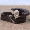 Skeleton inside casket Resin Ashtray cool home and office decoration