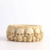 Skulls Ashtray Round Resin
