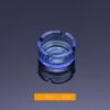 Small Glass Ashtray 3 Inch 6 Cm Diameter Blue