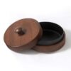 Smokeless Outdoor Ashtray With Lid Windproof Wood