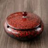 Smokeless Red Ashtray With Lid For Outdoor