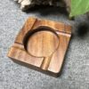 Solid Walnut Wood Ashtray For Cigarette And Cigar