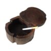 Solid Wood Ashtray With Lid - Windproof