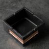 Square Cement Ashtray Black Color