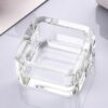 Square Glass Ashtray Transparent