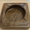 Square Solid Wood Ashtray Made From Walnut