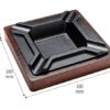 square wood ashtray black dimensions