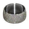 Stainless Steel Ashtray With Glitter Diamonds