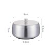 Stainless Steel Ashtray With lid product dimensions small