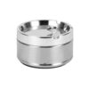 Stainless Steel Ashtray With Rotating Cover - Windproof
