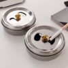 Stainless Steel Ashtrays With Flip Lid