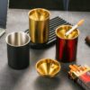 Stainless Steel Ashtrays With Funnel Lid