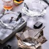 Star Crystal Glass Ashtrays
