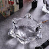 Star Shape Crystal Glass Ashtray For Cigar And Cigarette