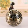 tiger ancient ashtray bronze style