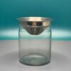transparent Glass Ashtray With Funnel Cover