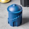 Unobtrusive Ashtray In Blue Color