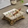 Vintage Ashtray With Paintings With Stand
