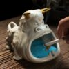white bull ashtray