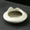 White Ceramic Ashtray Modern Style