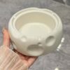 White Ceramic Ashtray Without Lid