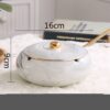 White Luxury Smokeless Ceramic Large Ashtray With Lid