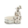 White Skeleton Drummer Ashtray