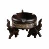 Wood Elephants Ashtray Asian Style