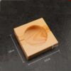Wooden Ashtray White Polished Style