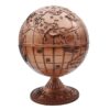 World Map Ashtray Bronze Globe