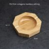 Bamboo Wood Ashtray Bright Bamboo Octagonal
