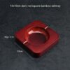 Bamboo Wood Ashtray Red Bamboo Square