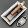 Cigar Ashtray Large With Cigar Cutter