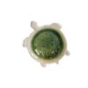 Cute Turtle Ashtray White Green Ceramic