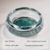 Glass Ashtray Cute Turquoise Ash Tray