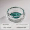 Glass Ashtray Cute Turquoise Ash Tray Small