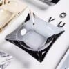 Glass Ashtray For Cigar Cigarette Square Large Gray
