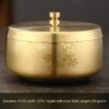 Metal Ashtray With Lid Stainless Steel Golden Color