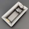 Metal Cigar Ashtray Large Metal Silver